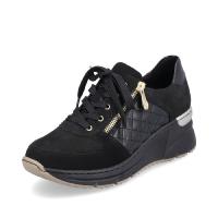 Rieker sneaker i svart skinn