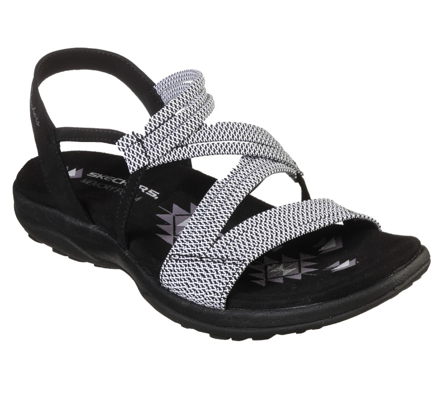 Black-Multia damsandaler/sandaletter i tyg från Skechers